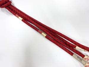 未使用品　正絹　撚り房　手組帯締め